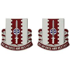 386th Engineer Battalion Unit Crest (Reinforce and Destroy)